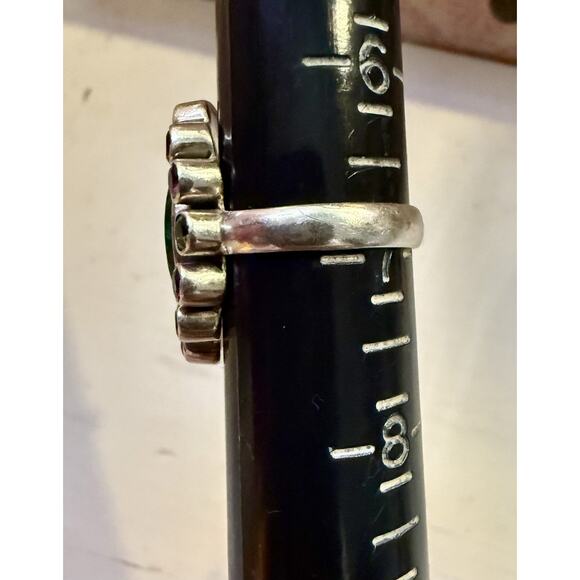 NICKY BUTLER NB Ring Size 6.75 925 Malachite Peridot Purple Stone India - Picture 4 of 7